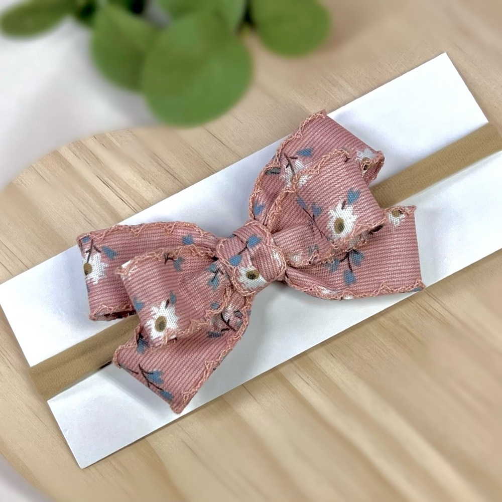 Charming Floral Bow Headband for Kids